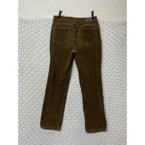 Ralph Lauren Corduroy Pants Women 8 Petite Brown Straight Lauren Jean Co. - Picture 4 of 10